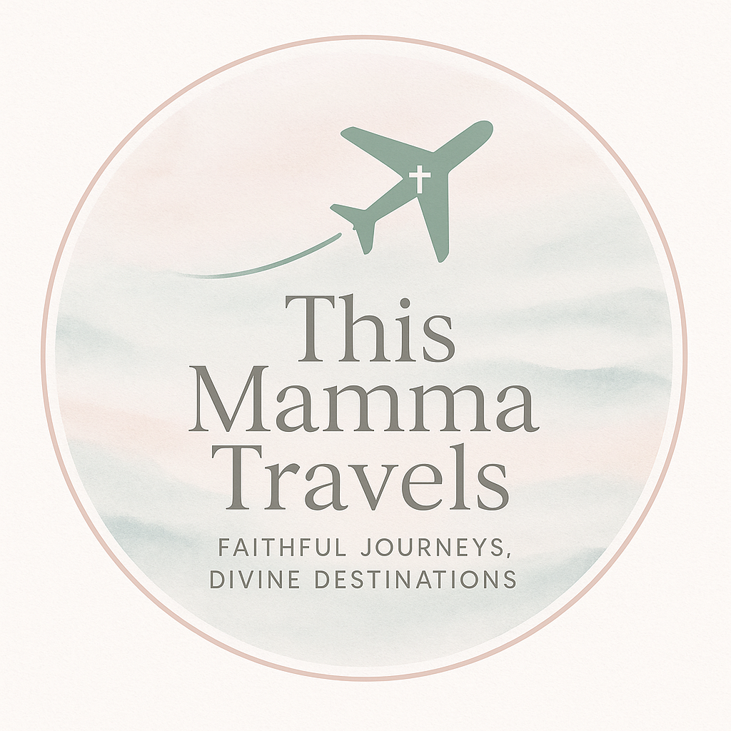 This Mamma Travels logo, the primary travel brand identity used for social media, website navigation, and home page branding.